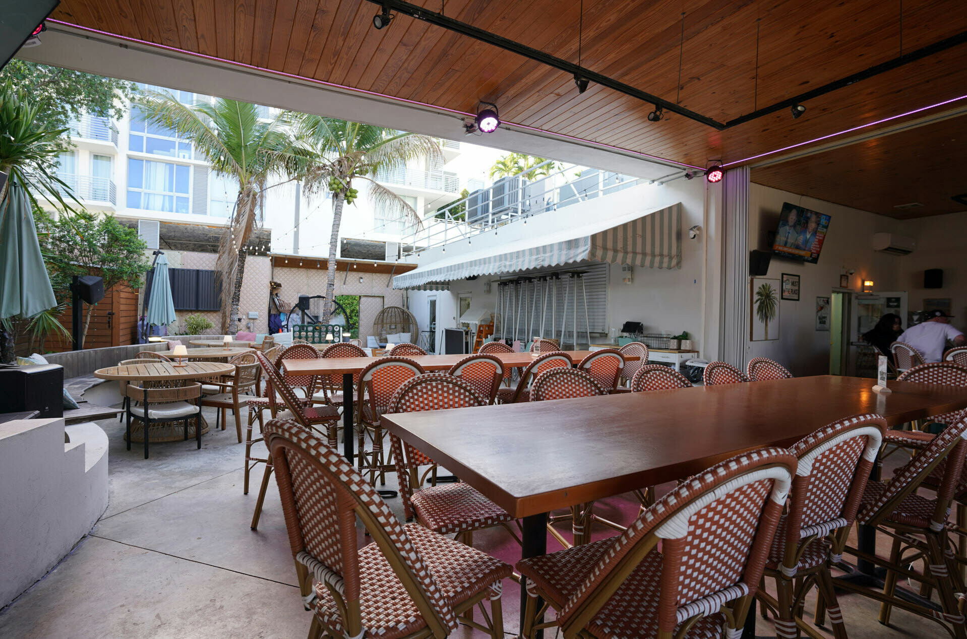 The Standard open-air patio dining